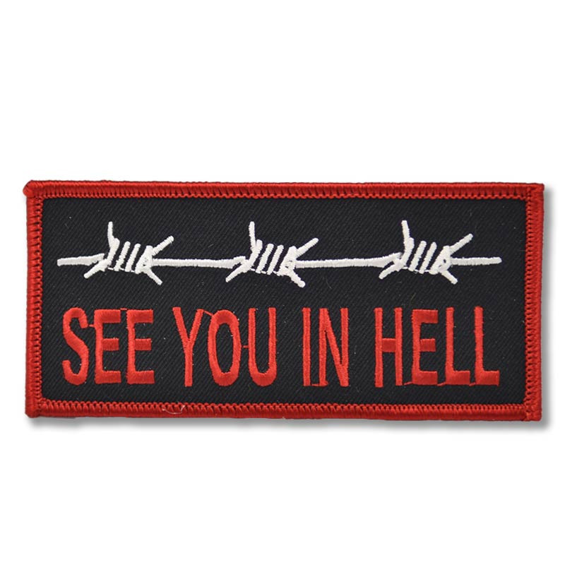 Moto nášivka See you in Hell 12 cm x 5 cm