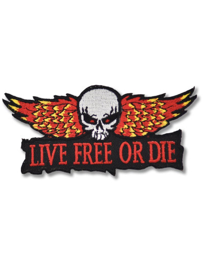 Moto nášivka Live Free or Die 8 cm x 3 cm