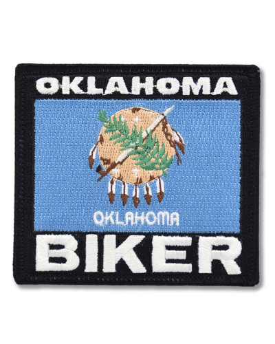 Moto nášivka Oklahoma Biker 9 cm x 8 cm