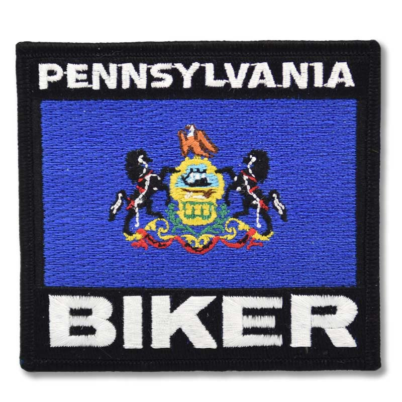 Moto nášivka Pennsylvania Biker 9 cm x 8 cm