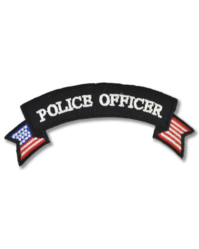 Moto nášivka Police Officer 10 cm x 4 cm
