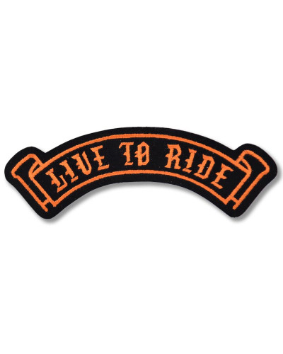 Moto nášivka Live to Ride - stužka 10 cm x 3 cm