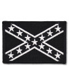 Moto nášivka Confederate Black and White 7,5cm x 5cm
