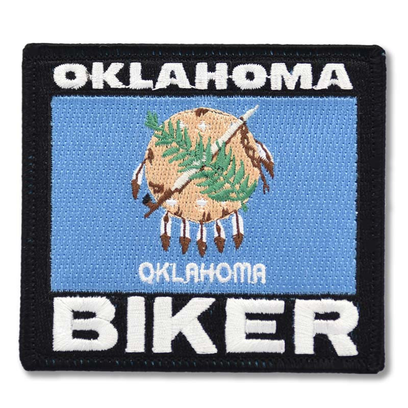 Moto nášivka Oklahoma Biker 9cm x 8cm