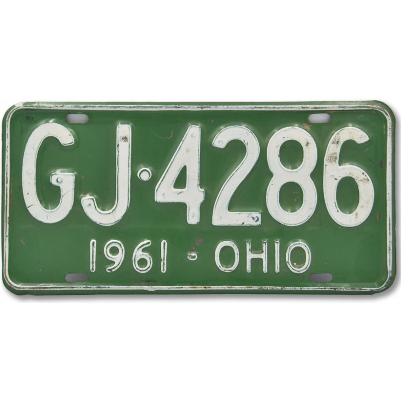 Americká SPZ Ohio Green 1961