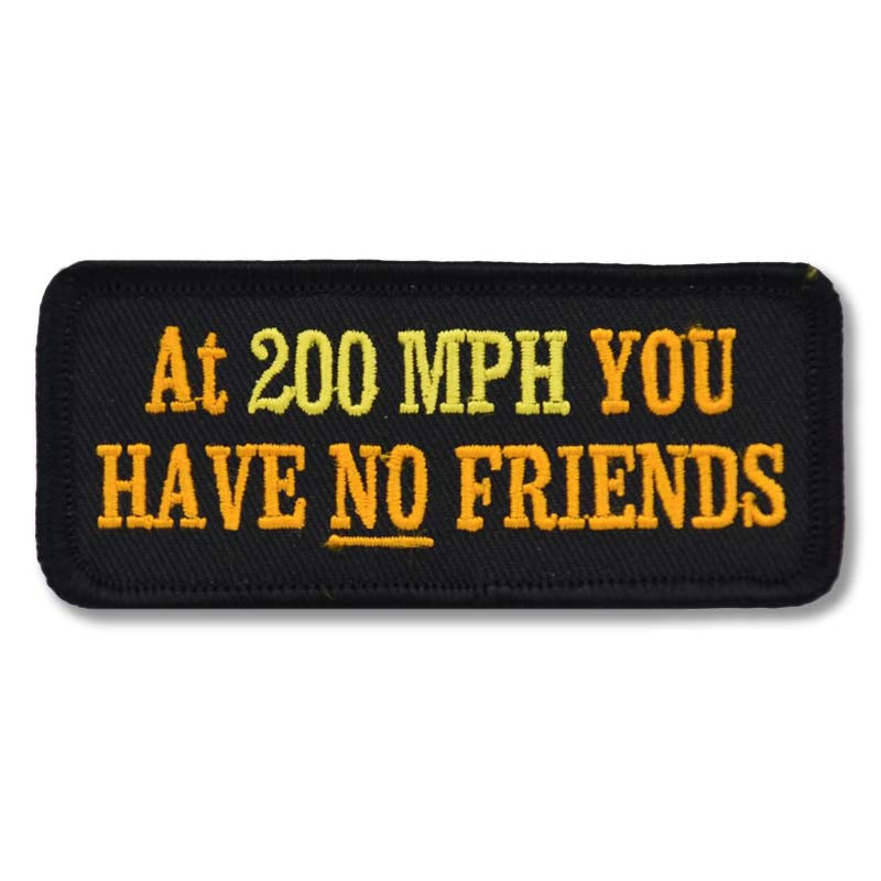 Moto nášivka At 200 MPH 9 cm x 4 cm