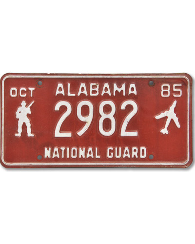 Americká ŠPZ Alabama National Guard 1985