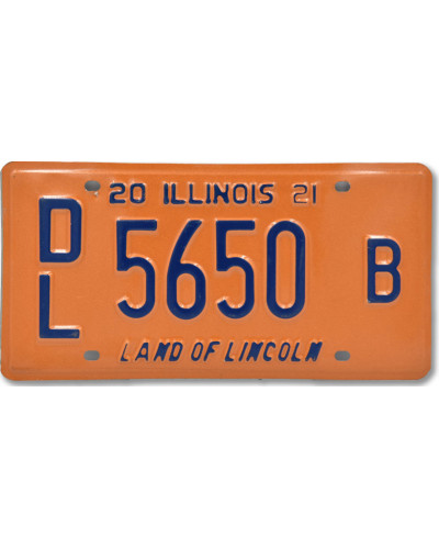 Americká ŠPZ Illinois Orange Dealer