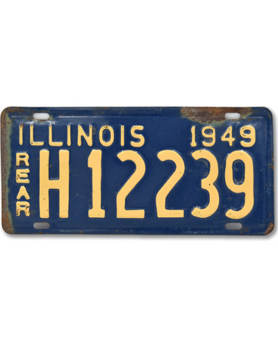 Americká ŠPZ Illinois Blue 1949