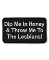 Moto nášivka Dip Me in Honey 9 cm x 4 cm