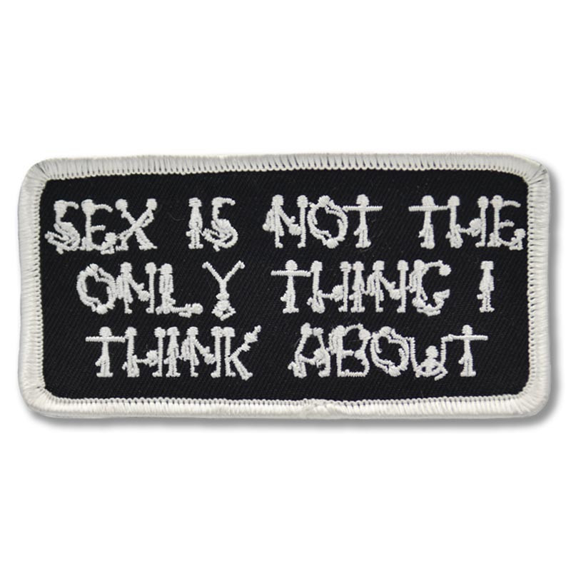 Moto nášivka Sex is not only 5 cm x 10 cm