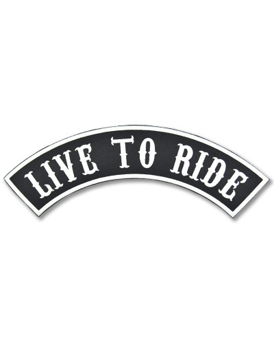 Moto nášivka Live to Ride Rocker- XXL na chrbát