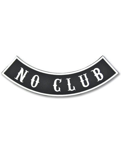 Moto nášivka No Club Rocker - XXL na chrbát