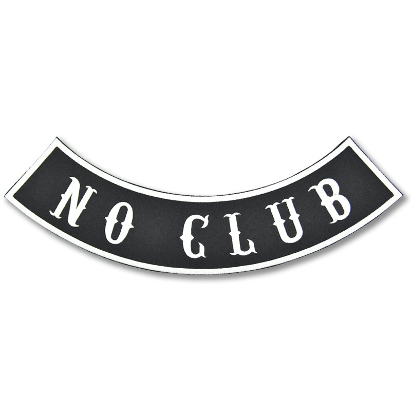 Moto nášivka No Club Rocker - XXL na chrbát