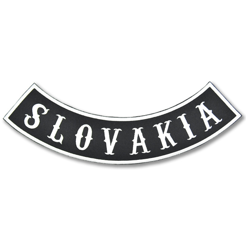 Moto nášivka Slovakia Rocker - XXL na chrbát