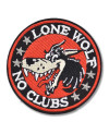 Moto nášivka BS Lone Wolf No Club 8 cm
