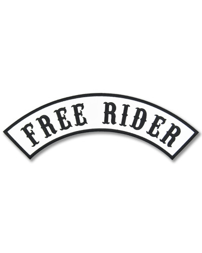 Moto nášivka Free Rider Rocker white - XXL na chrbát