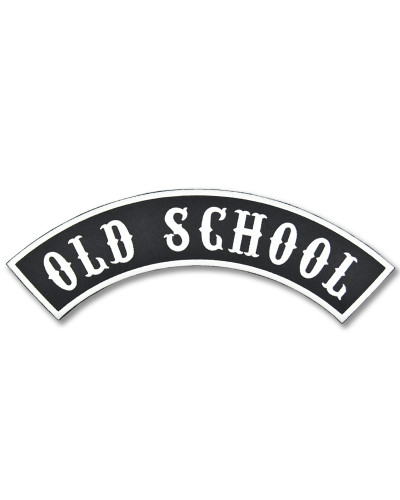 Moto nášivka Old School Rocker - XXL na chrbát