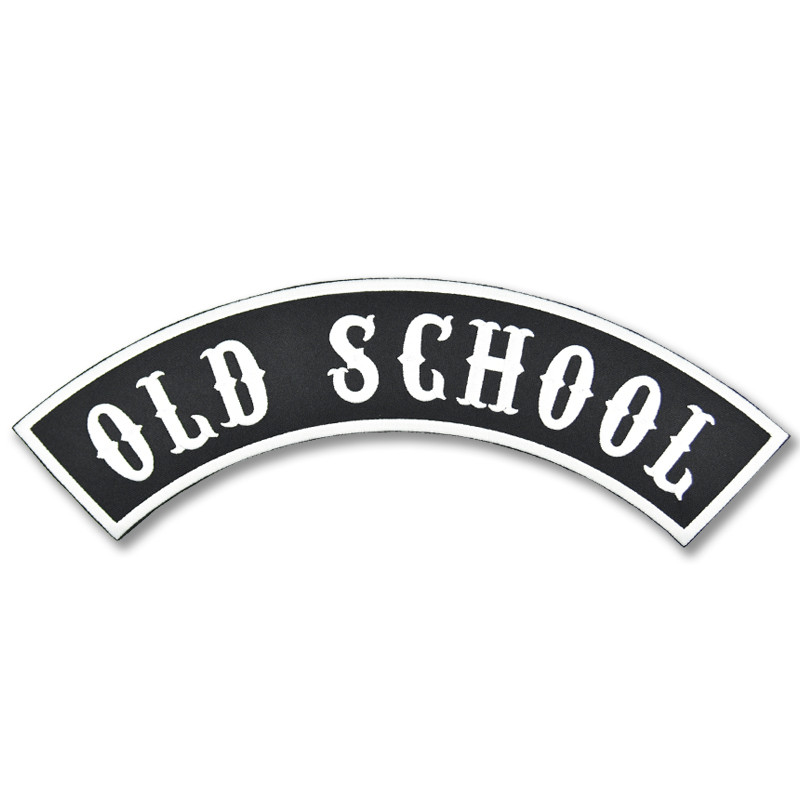 Moto nášivka Old School Rocker - XXL na chrbát
