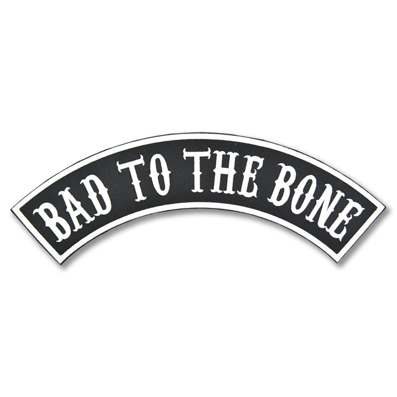 Moto nášivka Bad to the Bone rocker 2 - XXL na chrbát