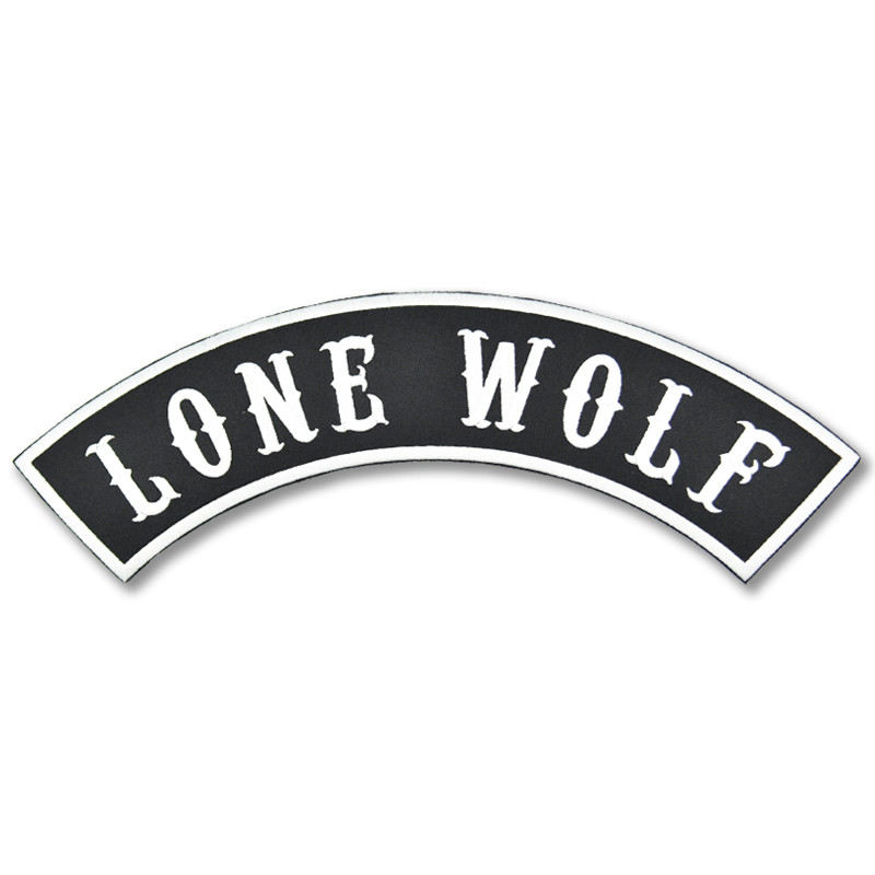 Moto nášivka Lone Wolf Rocker - XXL na chrbát