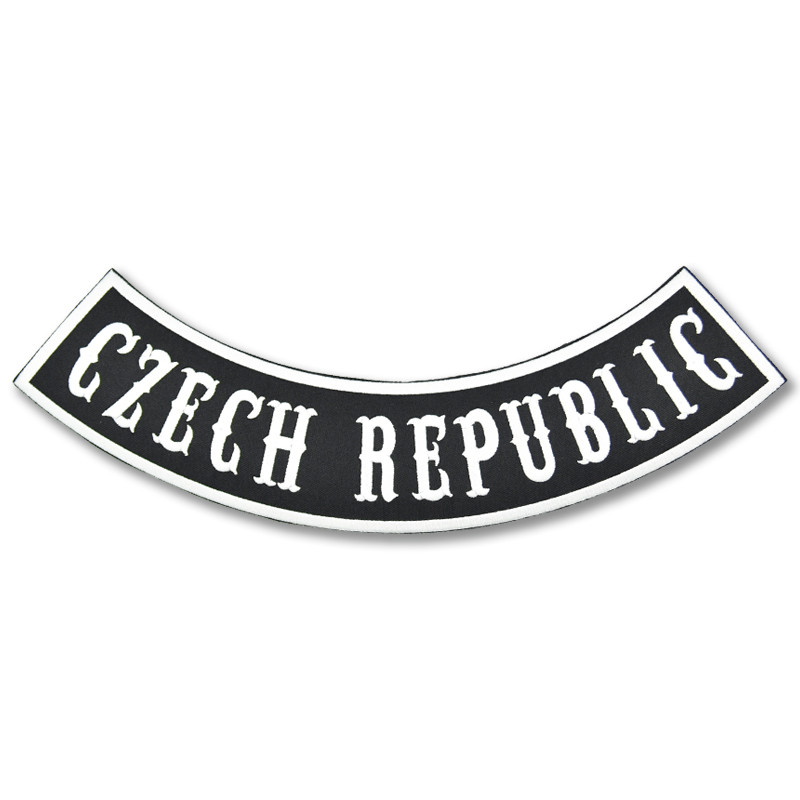 Moto nášivka Czech Republic Rocker - XXL na chrbát