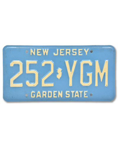 Americká ŠPZ New Jersey Garden State Blue