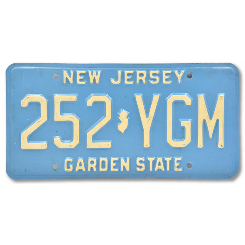 Americká ŠPZ New Jersey Garden State Blue