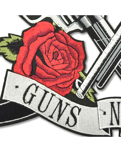 Moto nášivka Guns and Roses XXL na chrbát detail