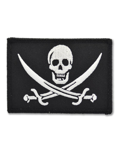 Moto nášivka Jolly Roger Pirate 8 cm x 6 cm