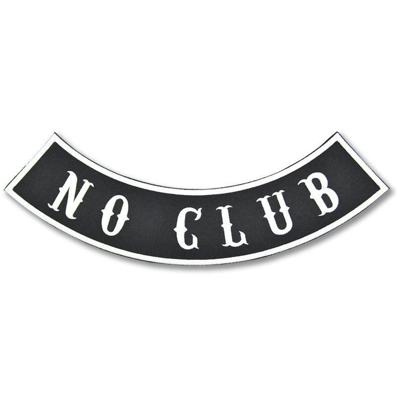 Moto nášivka No Club Rocker XXL na záda