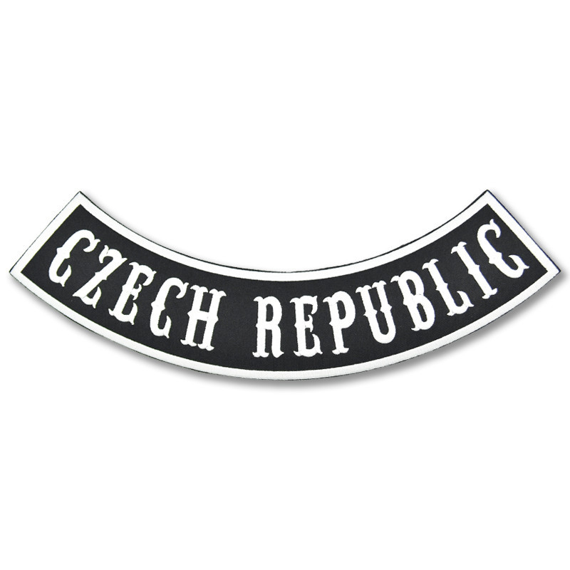 Moto nášivka Czech Republic Rocker - XXL na záda