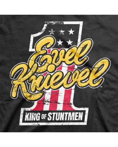 Pánské tričko Evel Knievel King of Stuntmen detail