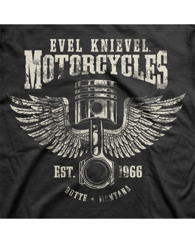 Pánské tričko Evel Knievel Motorcycles detail