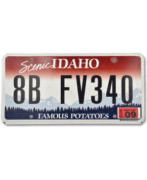 Americká SPZ Idaho Potato - flat