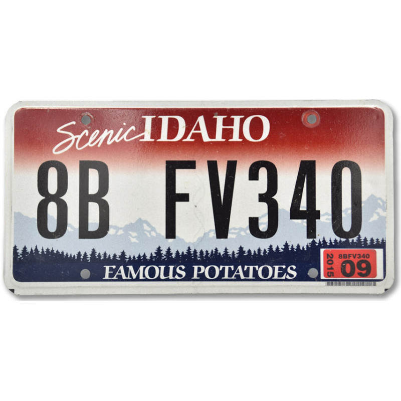 Americká SPZ Idaho Potato - flat