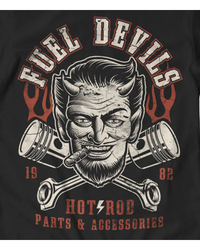 Pánské tričko Fuel Devils Satans Pistons detail
