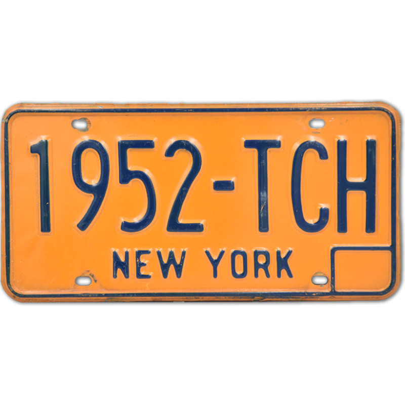 Americká ŠPZ New York 1952-TCH
