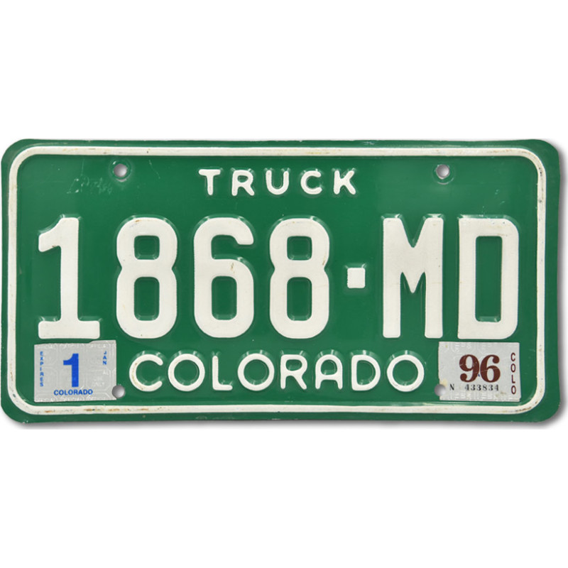 Americká ŠPZ Colorado Truck 1868 MD