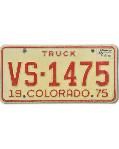 Americká ŠPZ Colorado Truck VS 1475