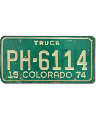 Americká SPZ Colorado Green Truck PH 6114