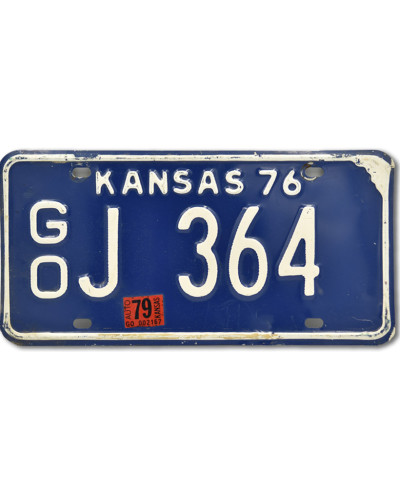 Americká ŠPZ Kansas Blue 1976