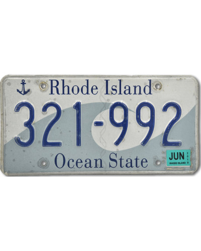 Americká ŠPZ Rhode Island 321 992