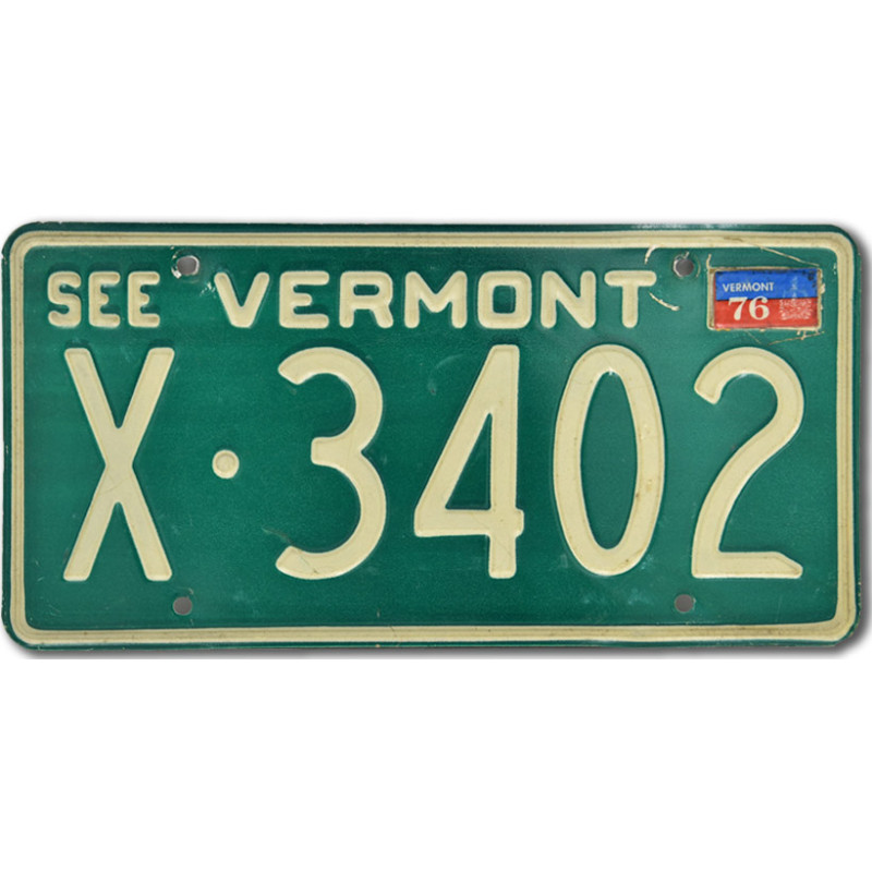 Americká SPZ Vermont See Green X 3402