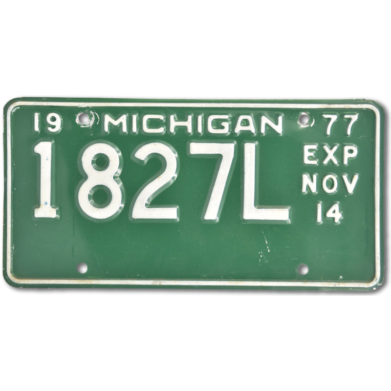 Americká ŠPZ Michigan Green 1827L