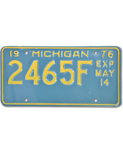 Americká ŠPZ Michigan Blue 2465F
