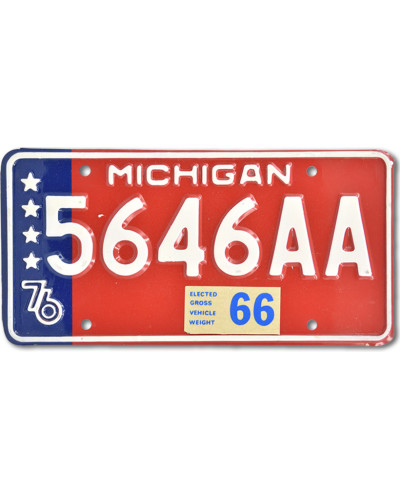 Americká ŠPZ Michigan Stars 5646AA
