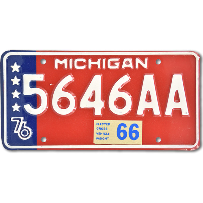 Americká ŠPZ Michigan Stars 5646AA