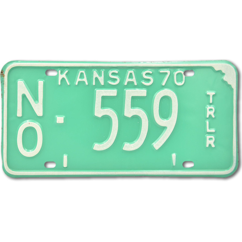 Americká SPZ Kansas 1970 Green NO 559