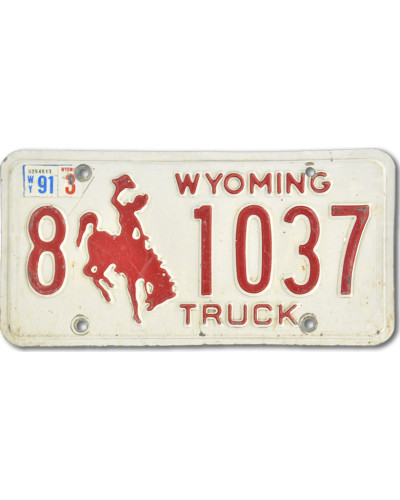 Americká ŠPZ Wyoming Truck Red